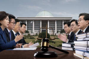 특검, 국회, 법률 기사 대표 이미지 - ‘조작기소 특검법’ 공방 격화…여야, 공소취소 권한·기록물 열람 규정 둘러싸고 충돌