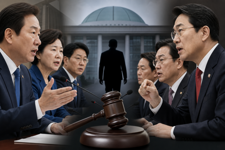 조작기소 특검 기사 대표 이미지 - 여야 ‘조작기소 특검’ 충돌…민주 “역사적 단절” vs 국민의힘 “대통령 무죄 세탁”