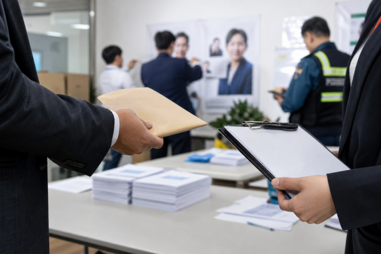 선거 사무소 기사 대표 이미지 - 공직선거 ‘금품·허위문자’ 공방 확산…전남선관위·경찰, 잇단 고발 절차 착수