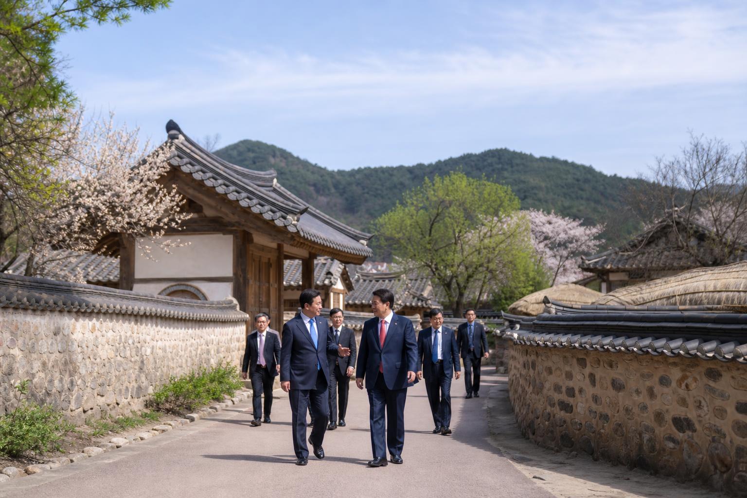 안동 정상회담 기사 영향과 배경을 설명하는 이미지 - 경북도는 안동의 문화유산과 관광자원을 국제 사회에 널리 알리는 전략도 함께 제시했다. 하회마을과 병산서원 등 세계적 문화유산의 가치를 알리고,...