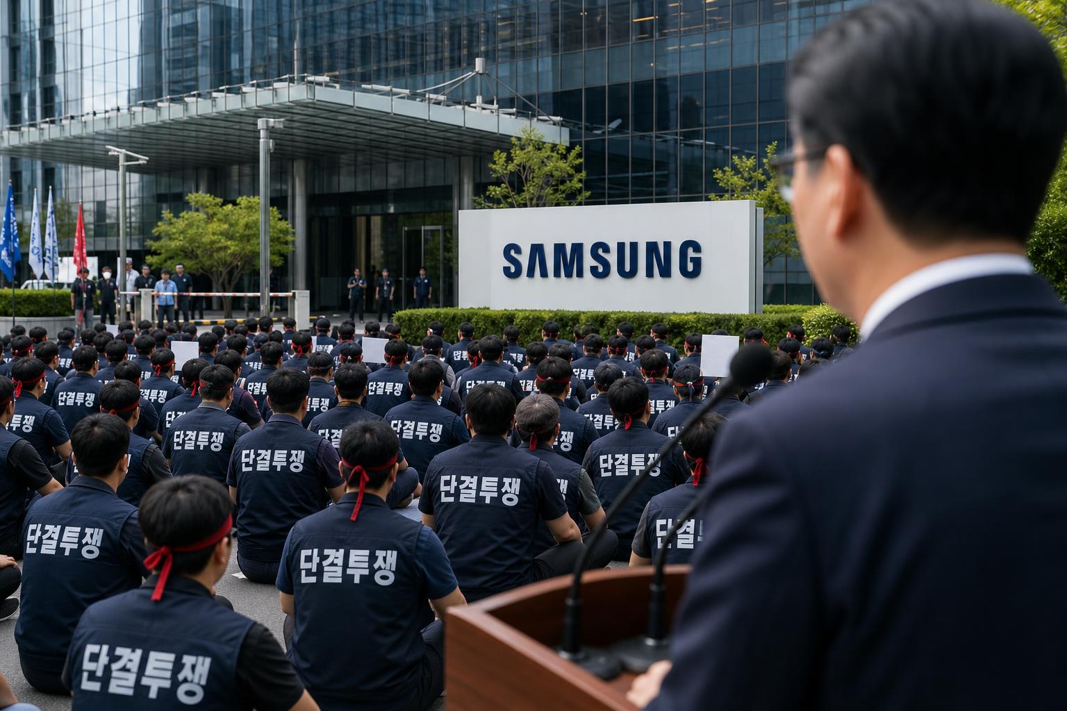 삼성전자 파업 기사 핵심 맥락을 보여주는 이미지 - SBS에 따르면 김 총리는 “분명히 말씀드린다. 마지막 기회”라는 표현으로 정부의 강한 압박 수위를 드러냈다. 총리는 삼성전자 파업이 시작될 경...