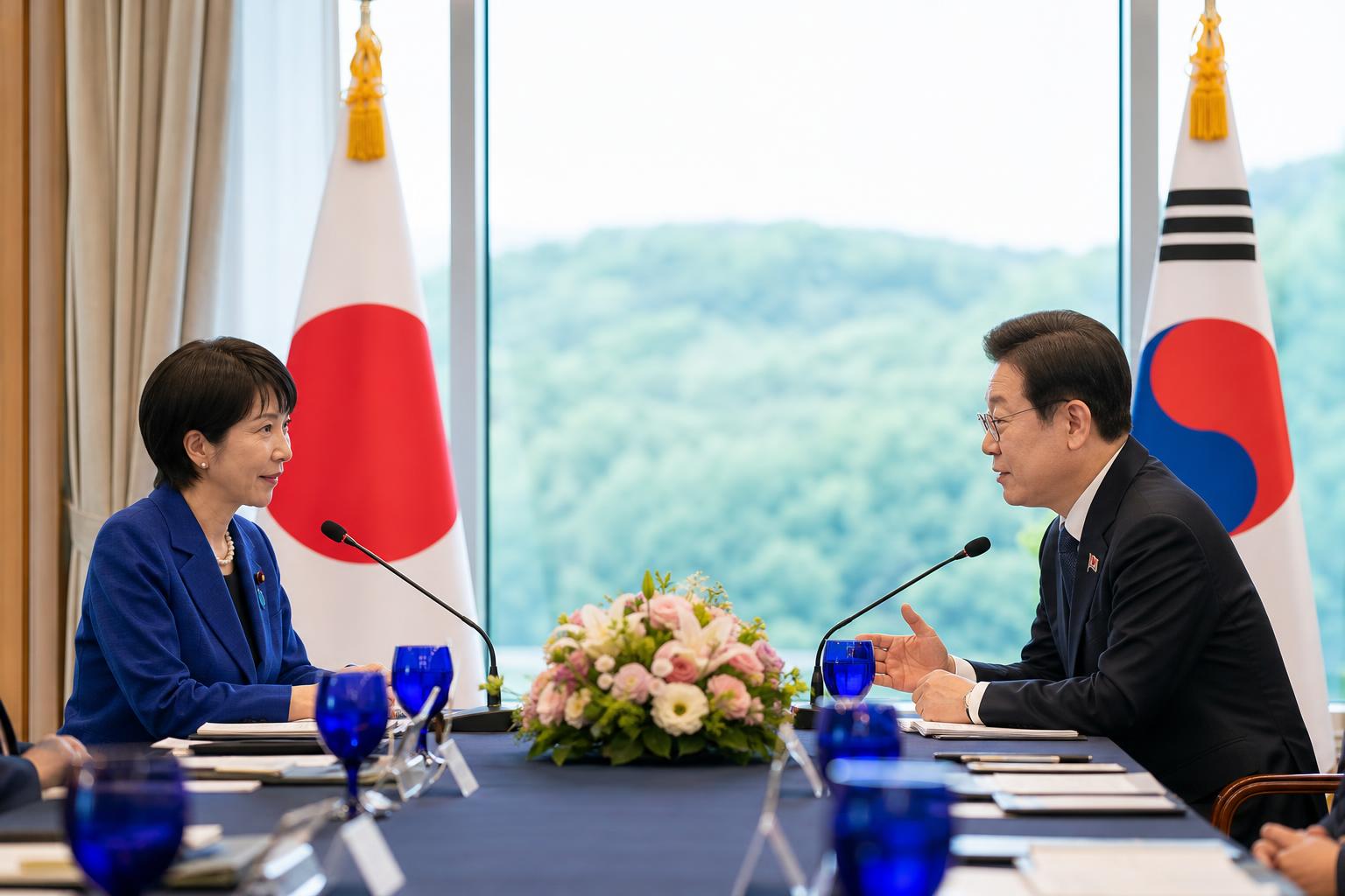 안동 한일 정상회담 기사 핵심 맥락을 보여주는 이미지 - 연합뉴스에 따르면 다카이치 총리는 이날 오후 대구공항에 도착한 뒤 영접을 받은 후 회담이 열리는 호텔로 이동한다. 이 대통령은 호텔 앞에서 직접...