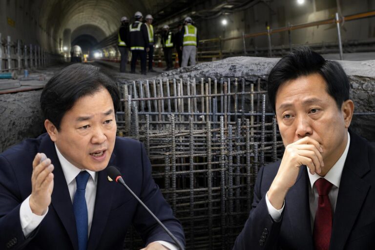 [GTX, 철근, 건설현장] 기사 대표 이미지 - 민주당, GTX-A ‘삼성역 철근 누락’ 공세…“오세훈 안전 아킬레스건” 공방 격화