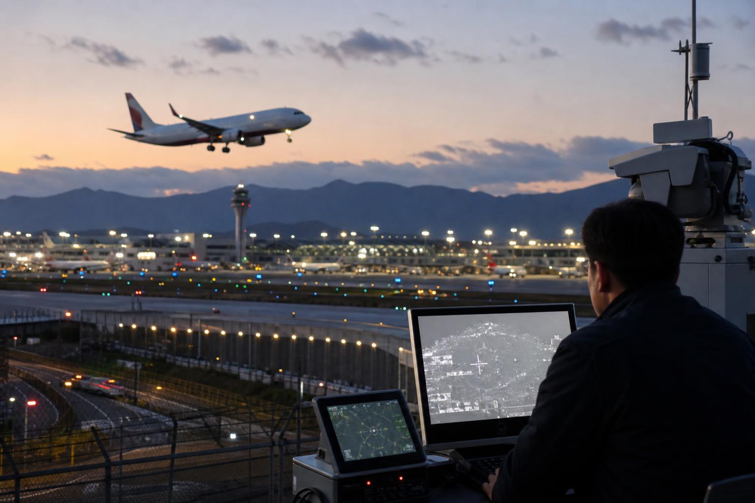 [공항, 드론, 항공기] 기사 영향과 배경을 설명하는 이미지 - 경찰은 신고자 등을 상대로 사실관계를 계속 확인할 예정이며, 신고 경위와 목격 내용이 무엇이었는지를 중점적으로 들여다볼 계획이다. 공군 역시 “...