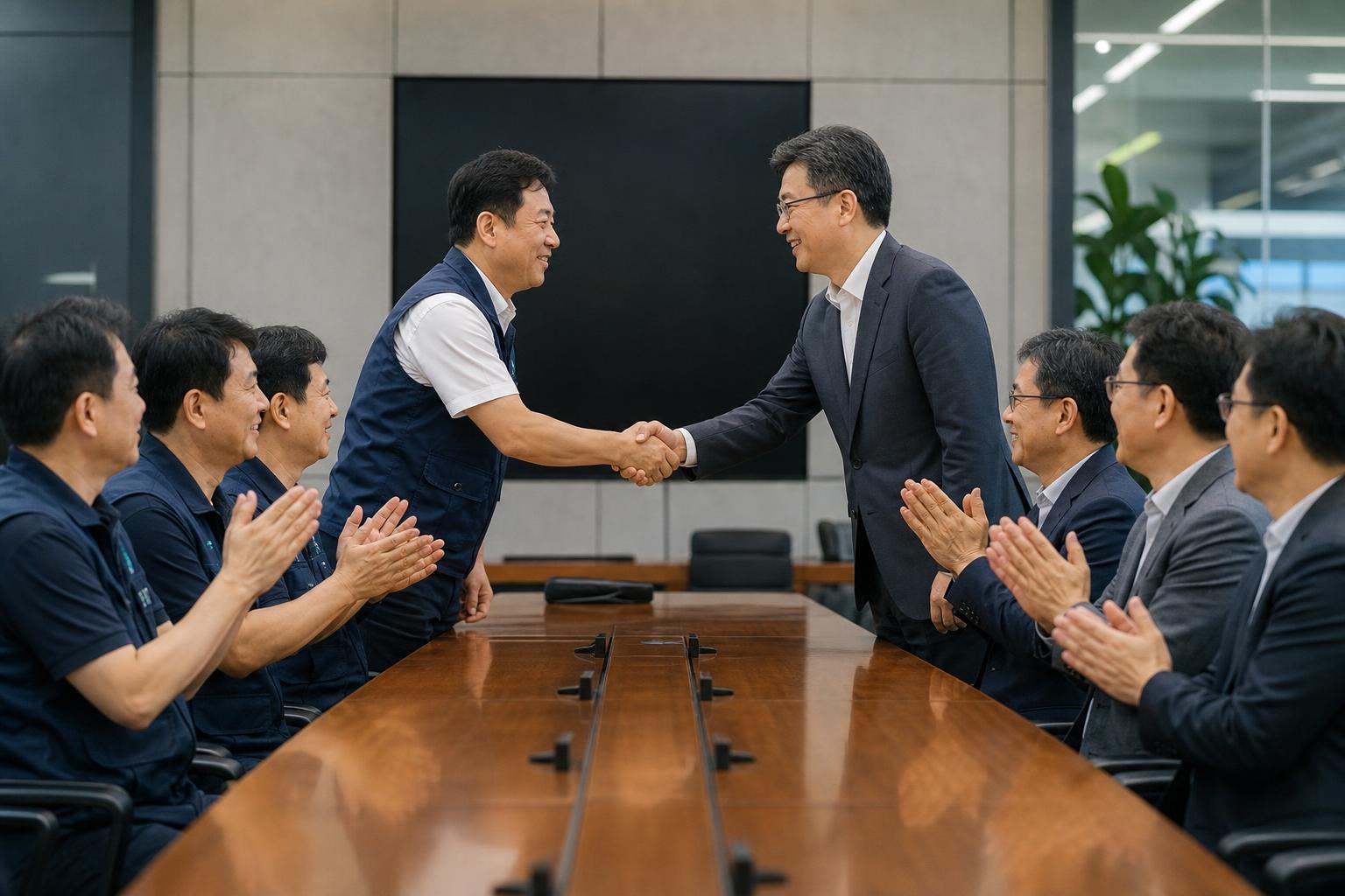 삼성전자 노사협상 기사 영향과 배경을 설명하는 이미지 - 삼성전자 노사협상은 파업 가능성이 커진 상황에서 잠정합의안이 마련되며 급한 불을 껐다. 이번 합의가 ‘파업을 멈추는 데 그치지 않고’ 노사 간...