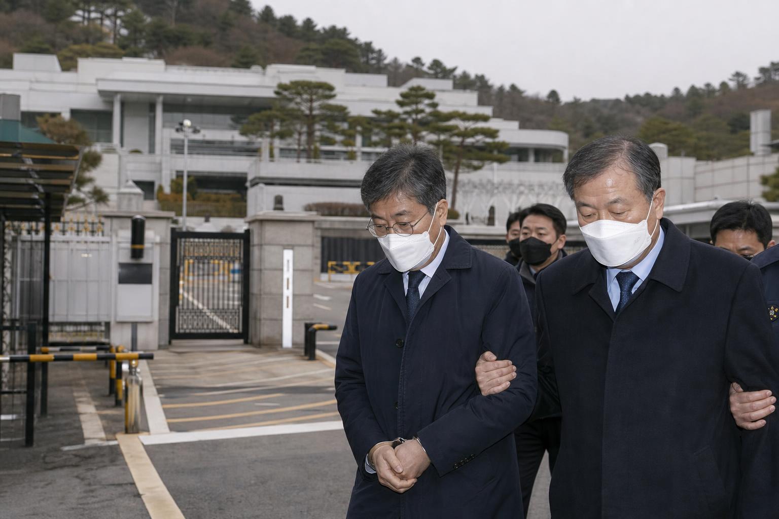 관저이전, 구속영장, 예산비리 기사 핵심 맥락을 보여주는 이미지 - 특검은 이번 의혹의 핵심이 공사 비용 조달 과정의 적법성 결여에 있다고 보고 있다. 김 전 실장과 윤 전 비서관은 2022년 관저 이전 공사 당...