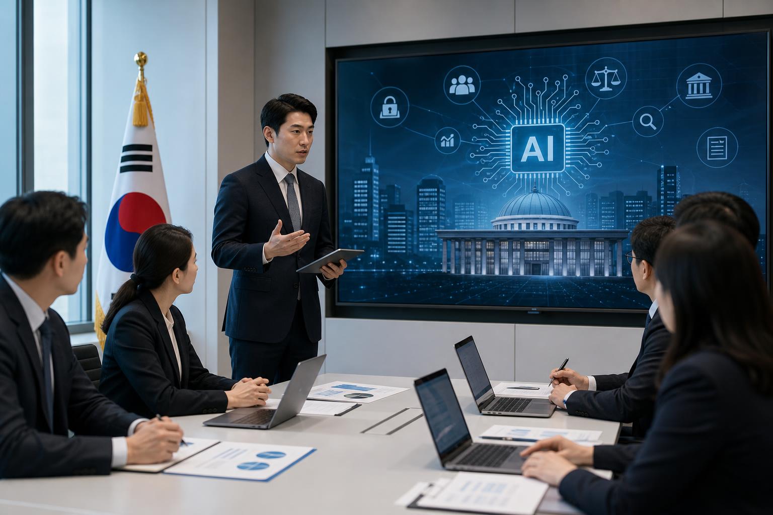 공공AI 조달 기사 영향과 배경을 설명하는 이미지 - 이번 변화는 ‘규제 완화’라기보다, AI기본법의 틀 안에서 공공 조달을 구체화하는 성격이 강하다는 분석이 가능하다. AI기본법은 국가 차원의 A...