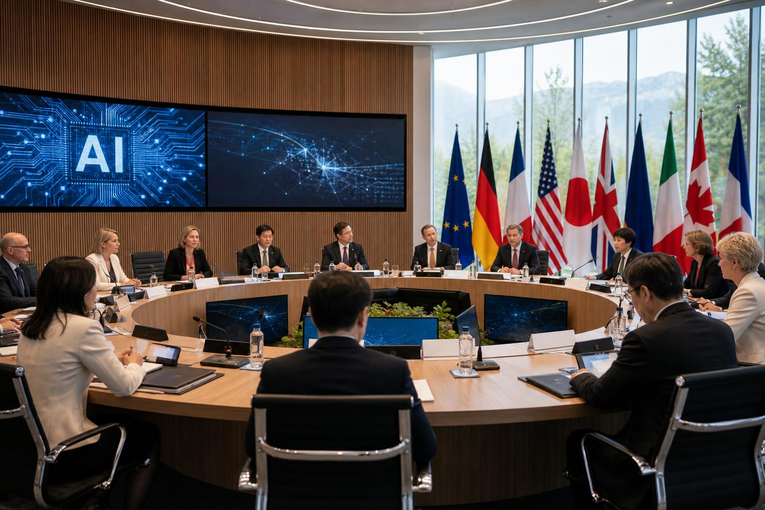 Mistral AI, G7 meeting, artificial intelligence 기사 핵심 맥락을 보여주는 이미지 - G7 디지털 장관회의는 각국의 디지털 정책 방향을 조율하는 자리로, 최근 몇 년 사이 AI가 핵심 의...