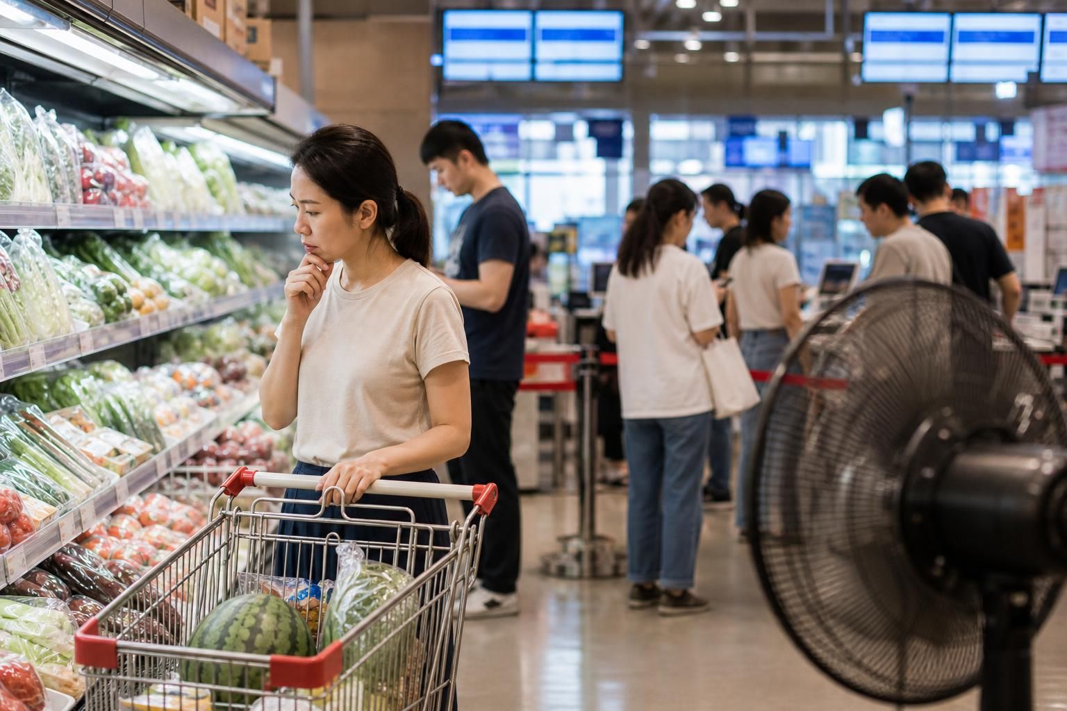 [폭염, 물가, 전기] 기사 영향과 배경을 설명하는 이미지 - 히트플레이션 대응에서 중요한 건 사후 수습보다 ‘속도’다. 폭염이 심해질수록 공급 차질은 예고 없이 확대되고, 소비자 체감 물가는 빠르게 반응한...
