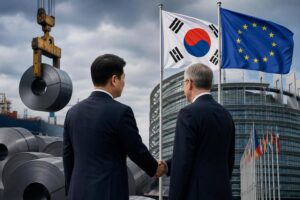 [EU steel tariff, Brussels, trade negotiation] 기사 대표 이미지 - EU 철강 ‘관세 폭탄’ 앞두고…한국 대통령 순방이 돌파구가 될까