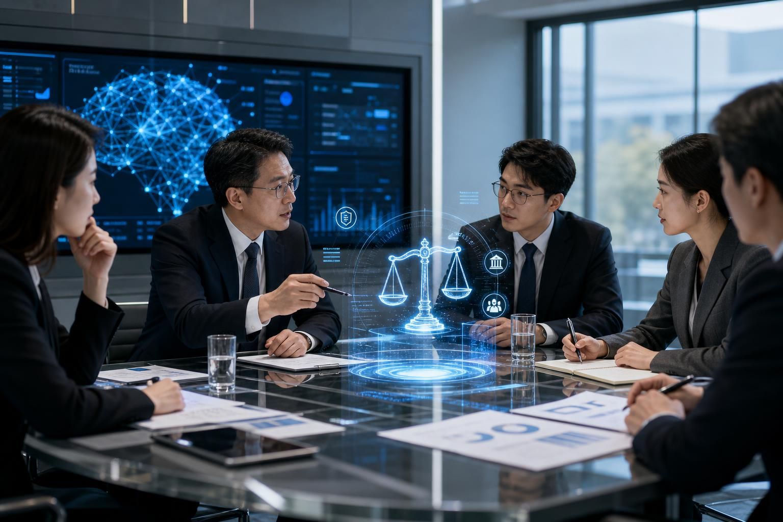 [AI 안전, 규제, 정책] 기사 영향과 배경을 설명하는 이미지 - 결국 문제는 제재가 무엇을 기준으로, 어떤 절차 를 통해, 어느 수준 으로 이뤄지는지다. 업계에서는 제재가 자의적으로 행사되지 않도록 독립적 평...