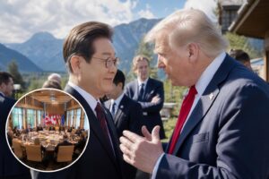 G7 정상회담 기사 대표 이미지 - G7 환영행사서 이(李)대통령-트럼프 ‘30초 대화’…관전 포인트는 한미회담 성사 여부